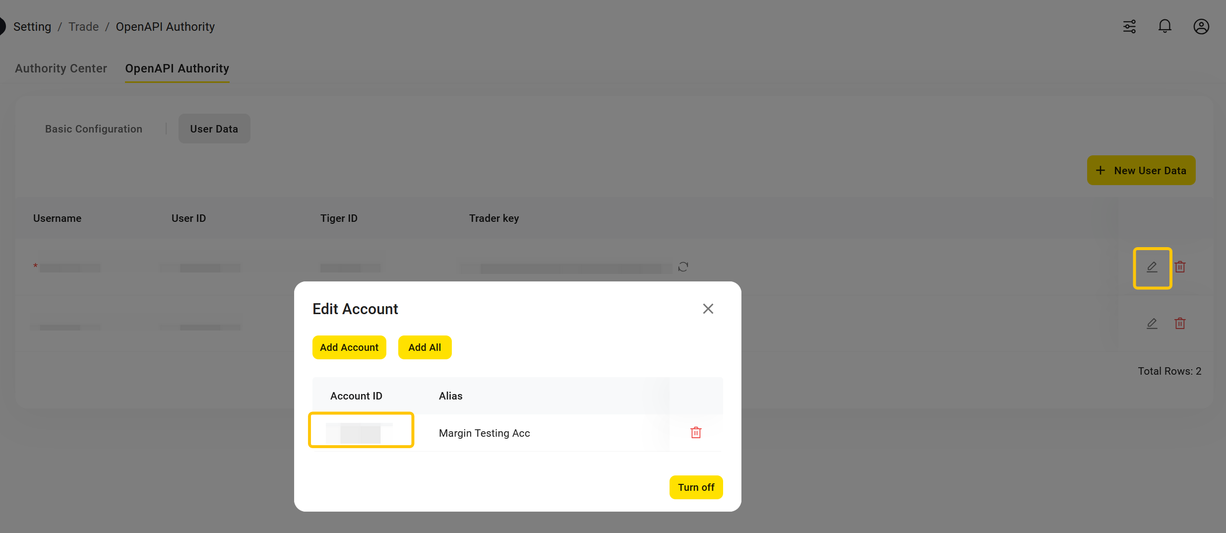 Institutional Account